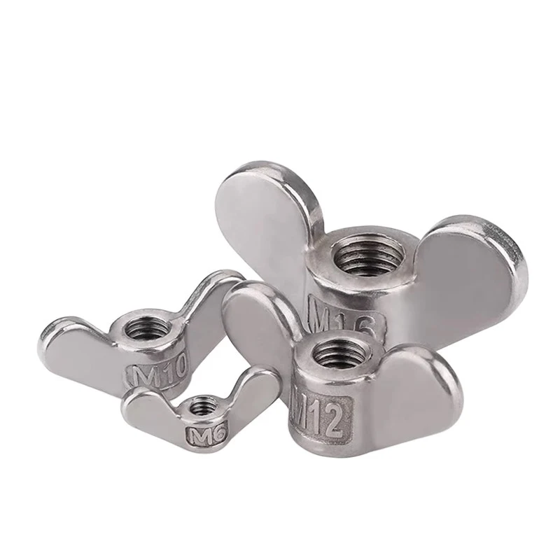 304 Stainless Steel Yuanbao Nut M4 M5 M6 M8 M10 M12 M14 M16 M18 M20 M22 M24Tool Free Hand Tightened Large Ear Wing Nut