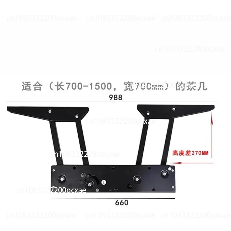 Buffer hydraulic rod lifting folding table bracket hardware accessories dining table dual-purpose