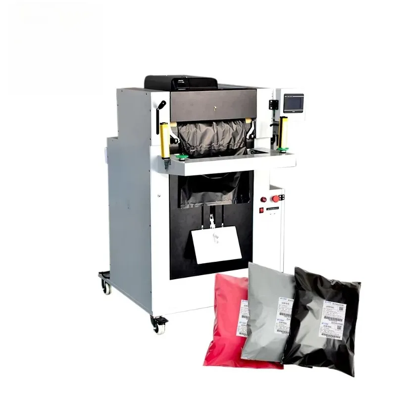 E-commerce Parcel Auto Scan Print Label Bag Seal Machine Efficient Packaging System