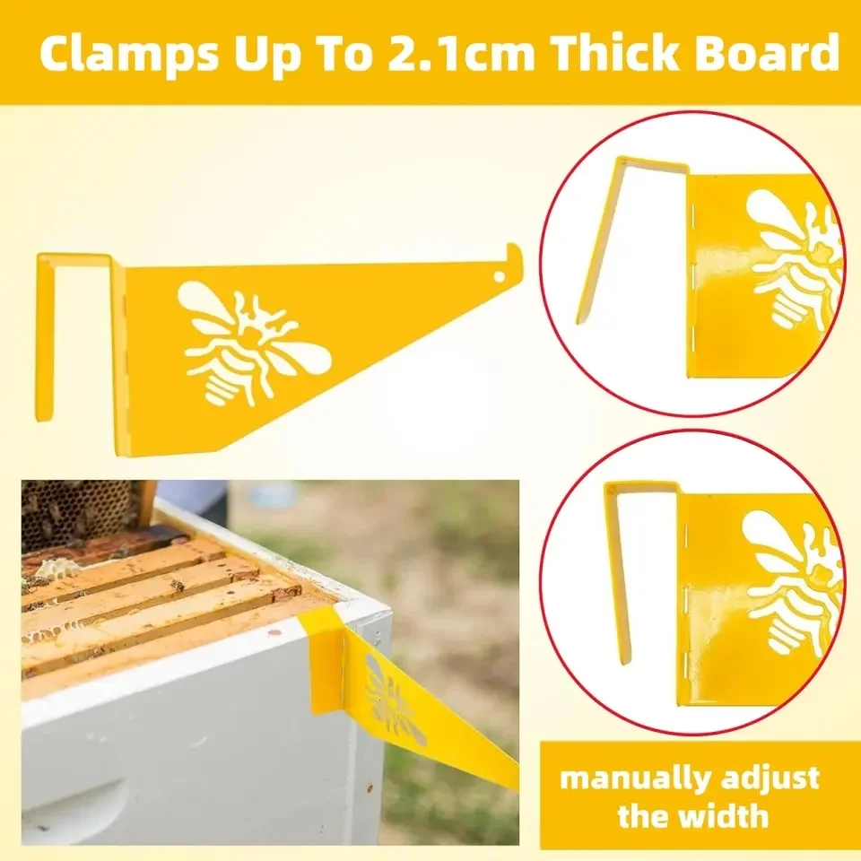 Beehive Inspection Bee Hive Frame Bracket Beekeeping Box Stand Metal Grip For Beekeeper Honeycomb Movable-comb Hive Holder