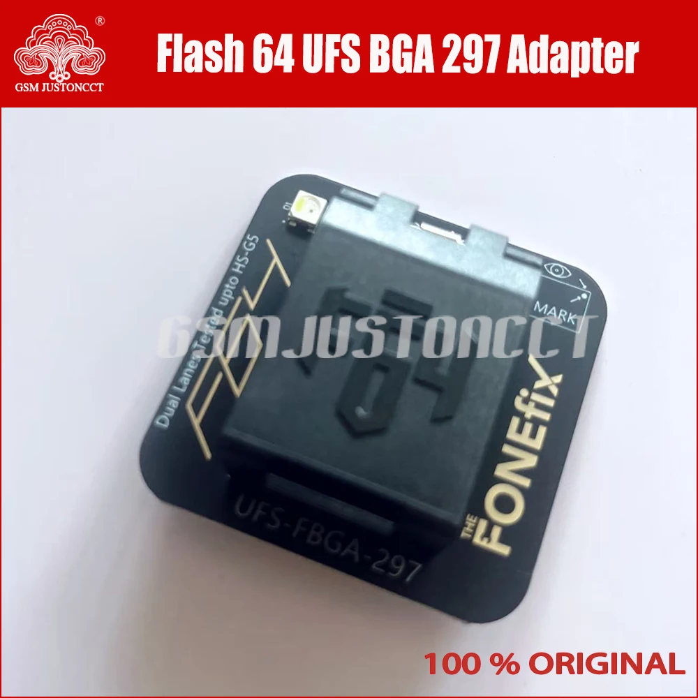 

Latest Version F64 Flash 64 Ultra lite Box UFS BGA 297 Socket Adapter