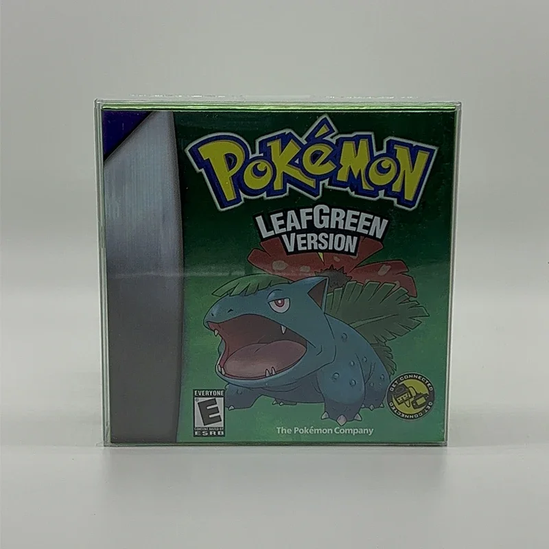 Série Pokémon GBA Video Game cartucho, sem manual, esmeralda, vermelho fogo, folhoso, rubi, safira, 5 versões, 32 Bit