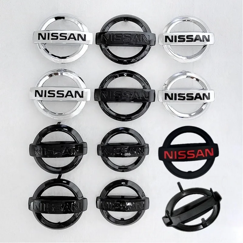 ABS Car Front Rear Emblem Cover Auto Grille Trunk Badge for Nissan 370Z Altima Elgrand Livina Qashqai Sentra Sylphy X-Trail