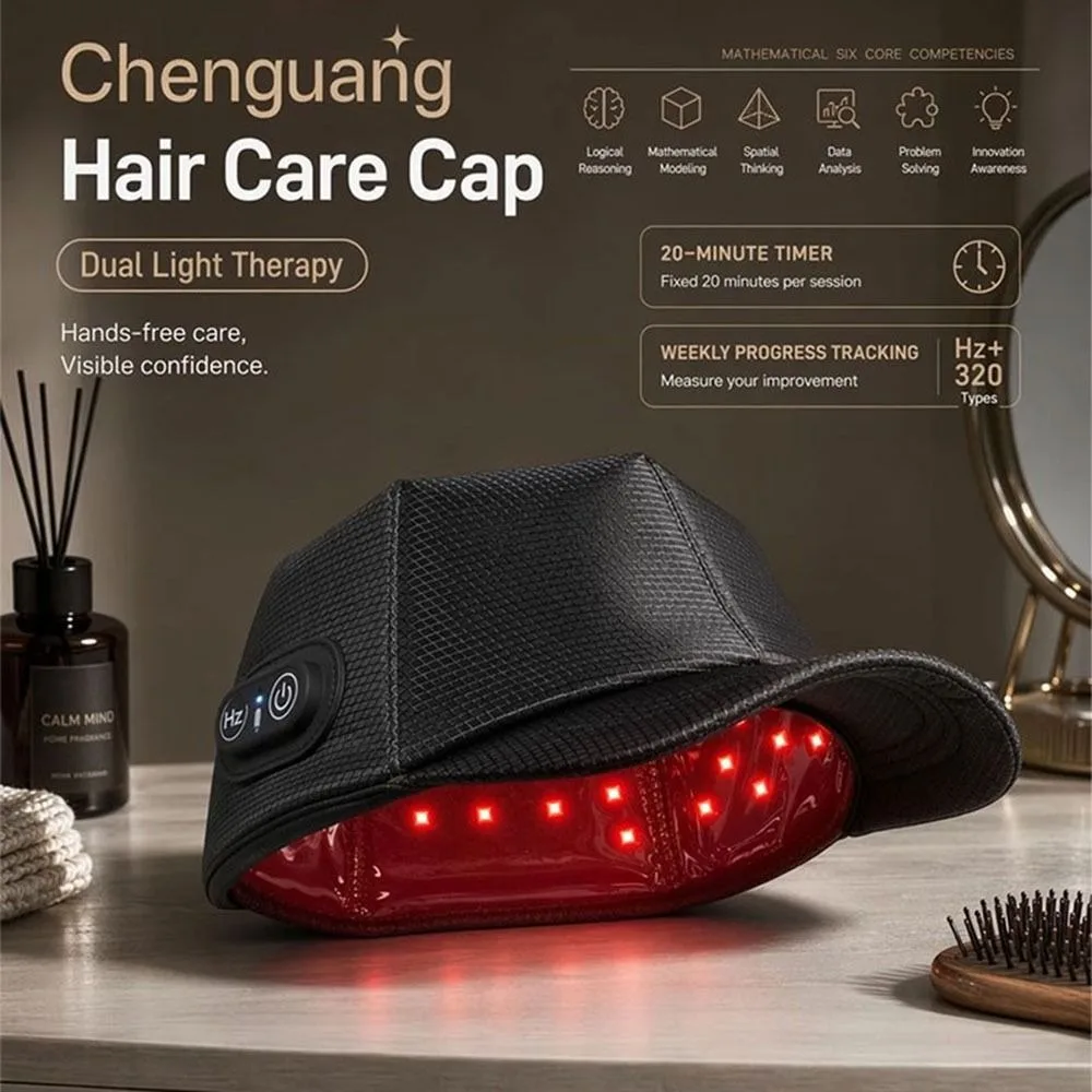 Infrared Red Light Hair Cap Wash Free 100 LED Beads Hair Growth Cap Portable 4 Brighrtness LED Haircare Cap Hair Care