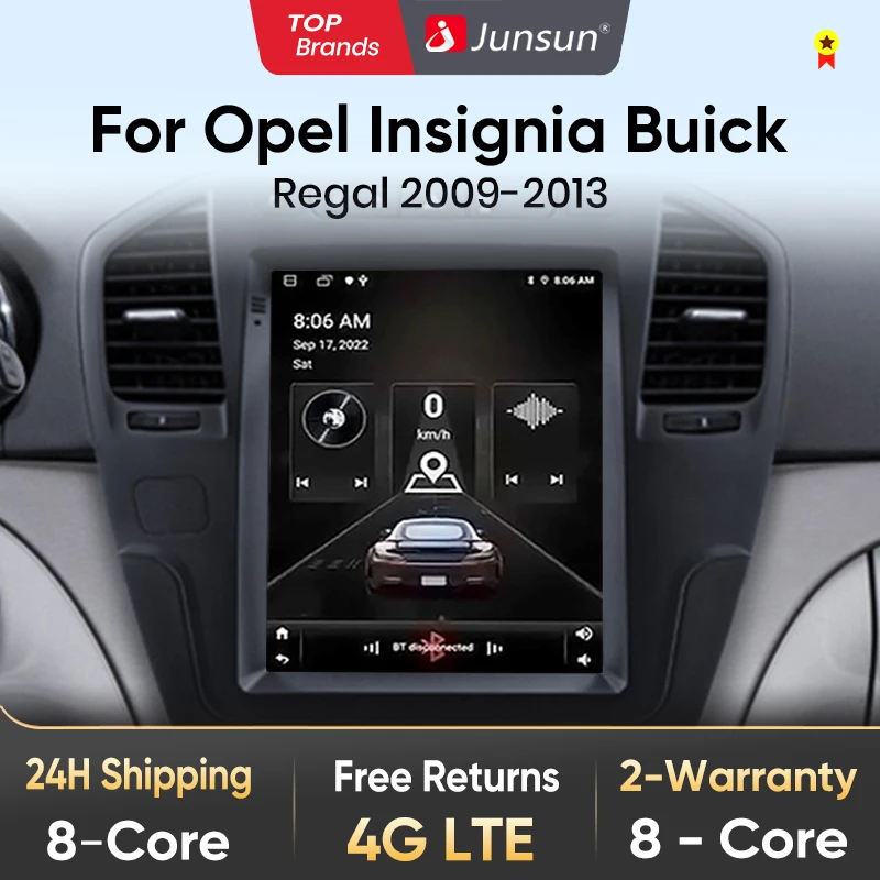 Junsun 9.7 inch Tesla Style Wireless Android Auto Carplay Car Radio For Opel Insignia Buick Regal 2009-2013 GPS DSP Multimedia