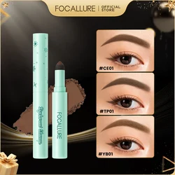 FOCALLURE Waterproof Natural Eyebrow Powder Multi-use Eyebrow Stamp Sweat-proof High Pigment Eyebrow Enhancers Makeup Cosmetics