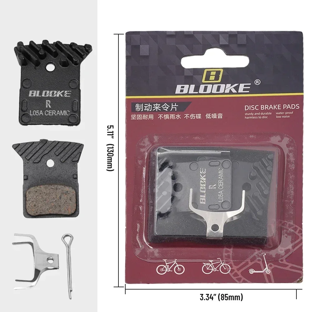 1Pair MTB Bicycle Resin Cermet Brake Pad Cyclocross Heatsinks Resin Cermet-Shimano L03A/L05A Cycling Bike Part Bicicleta image 3