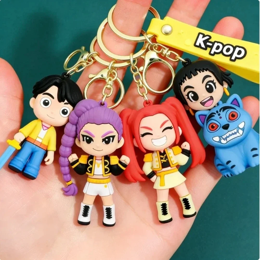Hot Korean girl group Theme Derpy Keychains Doll  3D cute Popular Cute Action Model Toy bag decoration Collection birthday gift
