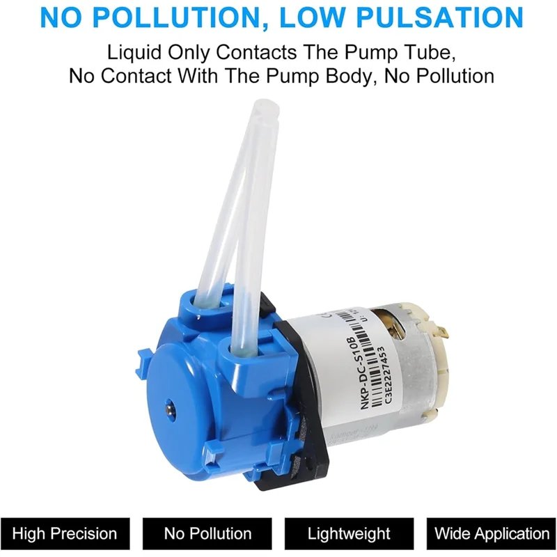 

FGGS-DIY дозирующий насос для жидкости, мини-перистальтический насос для KAMOER 5 Вт, щетка постоянного тока, небольшой насос для жидкости для аквариумной лаборатории, аналитический маленький