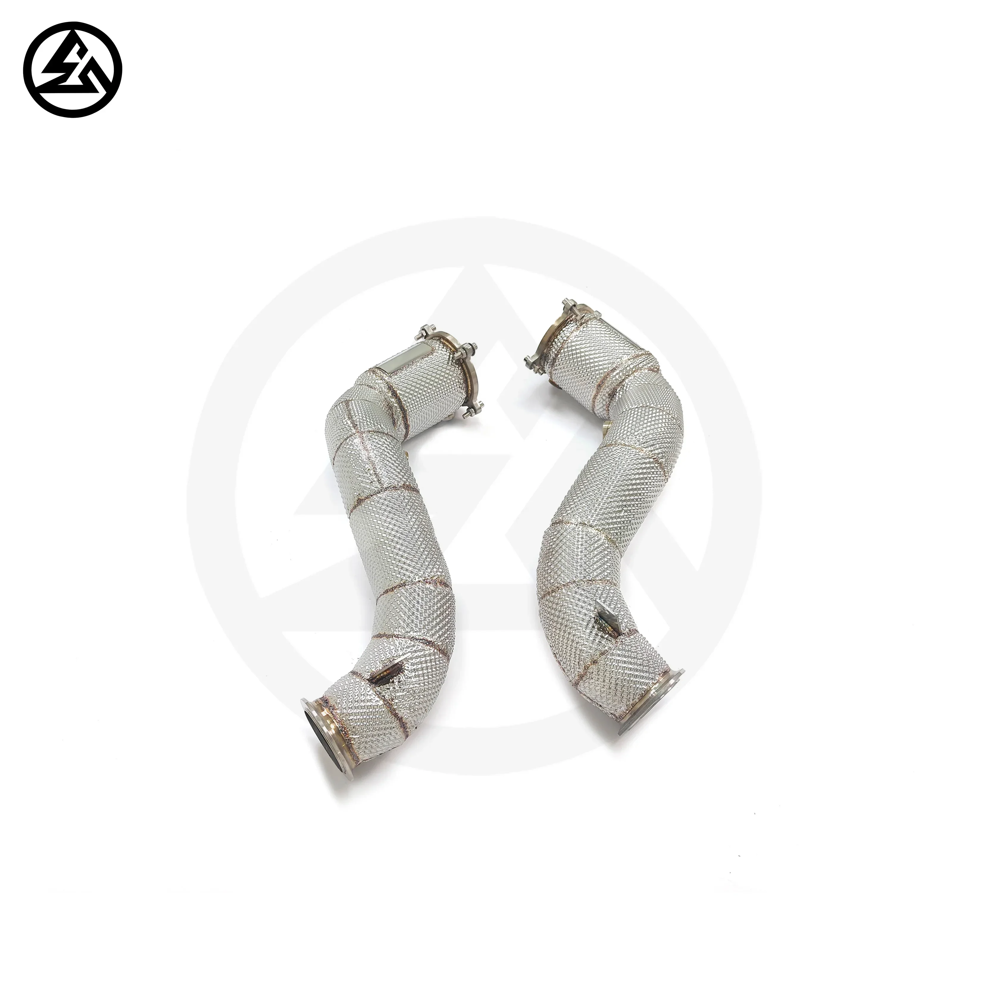 

Nick CSZ High Flow Catalytic Converter Downpipe for McLaren 720S 4.0T Catted Downpipes with Heat Shield Twin-turbocharged V8