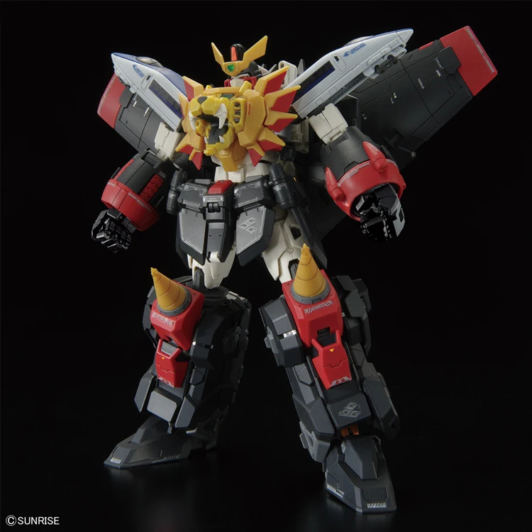

In Stock Bandai Anime Figures King of The Braves Gaogaigar Goldymarg Change Merge Assembly RG 1/144 Action Figures Model Toys
