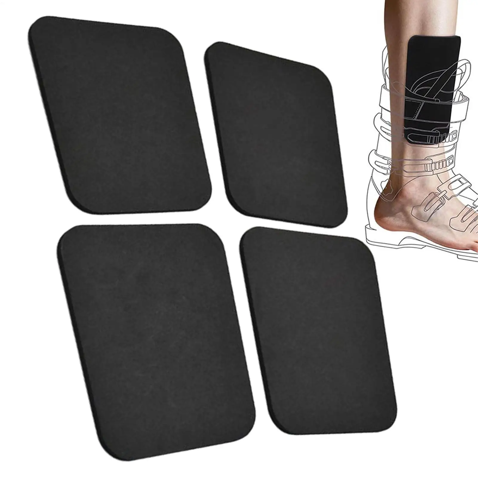 4PCS Ski Shin Guards Cuttable Snowboard Leg Pads For Men Women, All-Level Protection For Snowboarding, Park Riding & Winter