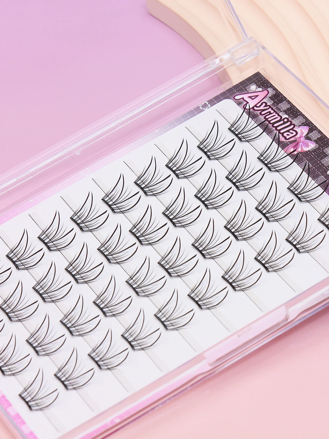 40 クラスタ猫耳グルーフリー DIY つけまつげ移植まつげクロスウェディングパーティークラブデイリーメイクアップツール