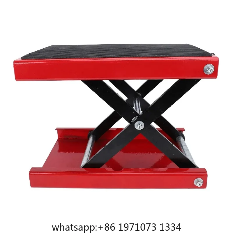 Lift Scissor Jack 3.35 to 13.39in Motorcycle Jack Motorcycle Adjustable Height Foldable 500kg Capacity Motorbike Jack Stand view 3