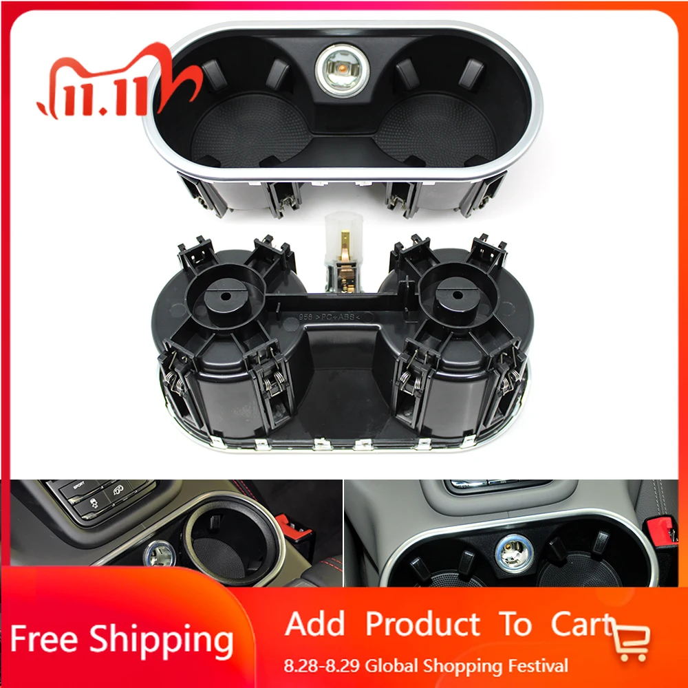 

Внутренние наклейки, центральная консоль автомобиля, держатель для стакана с водой, держатель для напитков, пряжка, прикуриватель для Porsche Cayenne 7P5 958