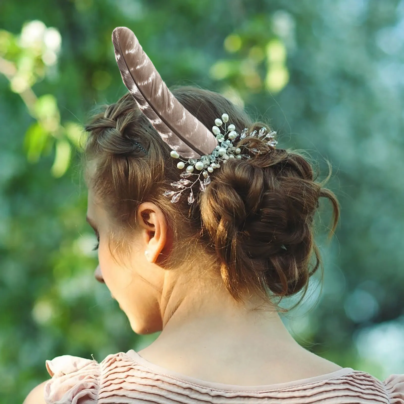 

5Pcs Decorative Plumes Handicraft Plume Props for Vase Decor Bedroom Living Room Party Celebration Multi Function Craft Making