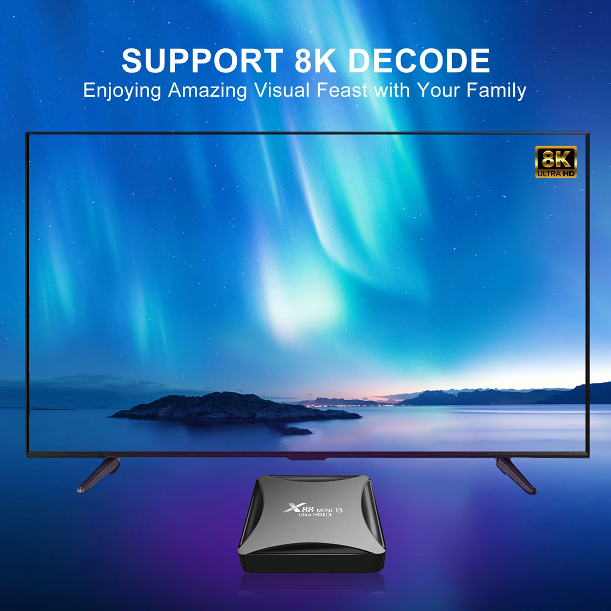 X88 MINI 13 Android 13 Smart TV Box RK3528 4GB 32GB 64GB Media Player 5G Dual Wifi 8K Video Decode Android 13.0 Set Top Box