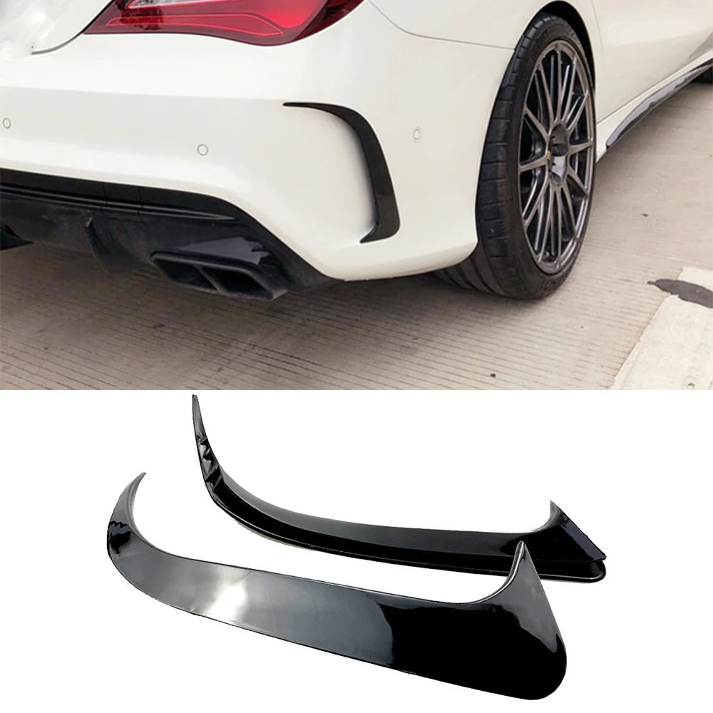 For Benz CLA Class W117 C117 CLA200 220 250 260 45 AMG 2013 14  15 16 17 18 19 Rear Bumper Splitter Spoilers Canard Wind Knife