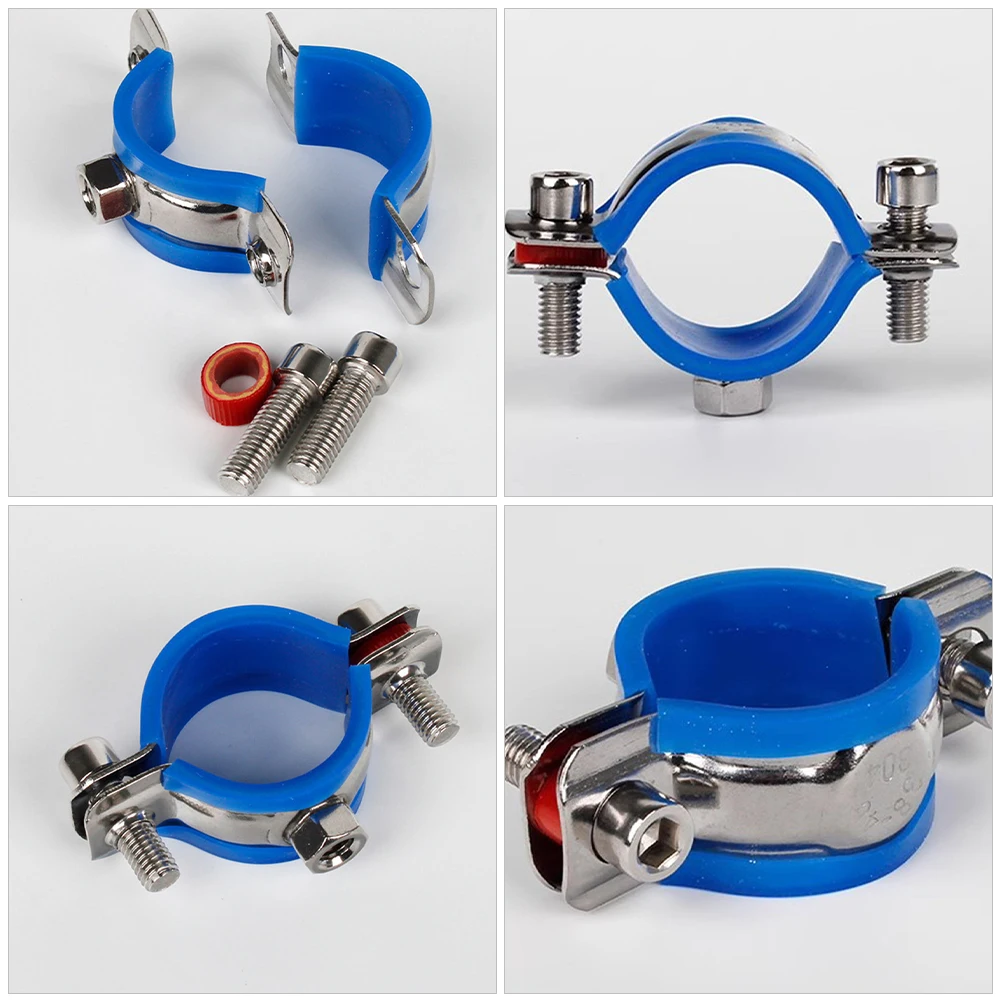 

2 Pcs Office Chair Protector Indoor Universal Accessories Clamp Pipe Fixing Bracket Tool