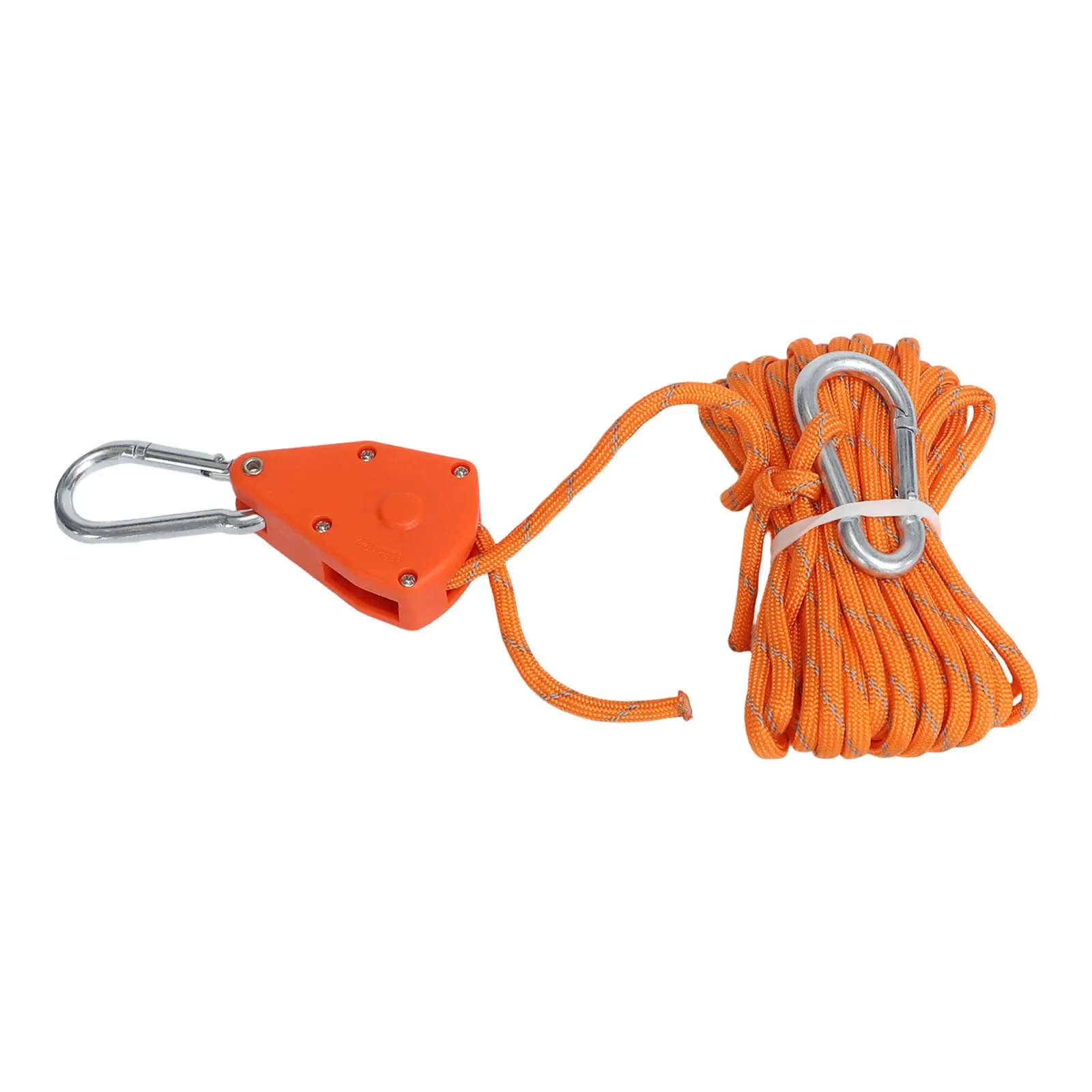 Brand New Rope Buckle 4/5M Adjustable Tent Grow Plant With Carabiner Buckle Hanging For Tent Lanyard Rope Ratchet Hanger