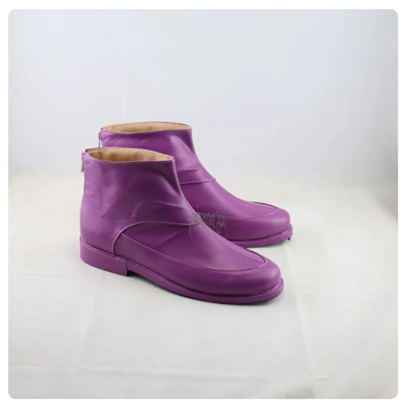 Anime Funny Valentine Cosplay ShoesPU Leather Boots Halloween Costume Accessories Props Made