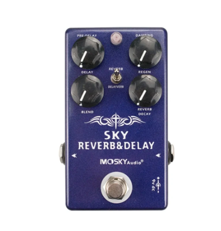 

MOSKY SKY REVERB DELAY Reverb Guitar Effect Pedal Digital Delay Guitar Effect Pedal True Bypass Guitar Accessories 3 In 1