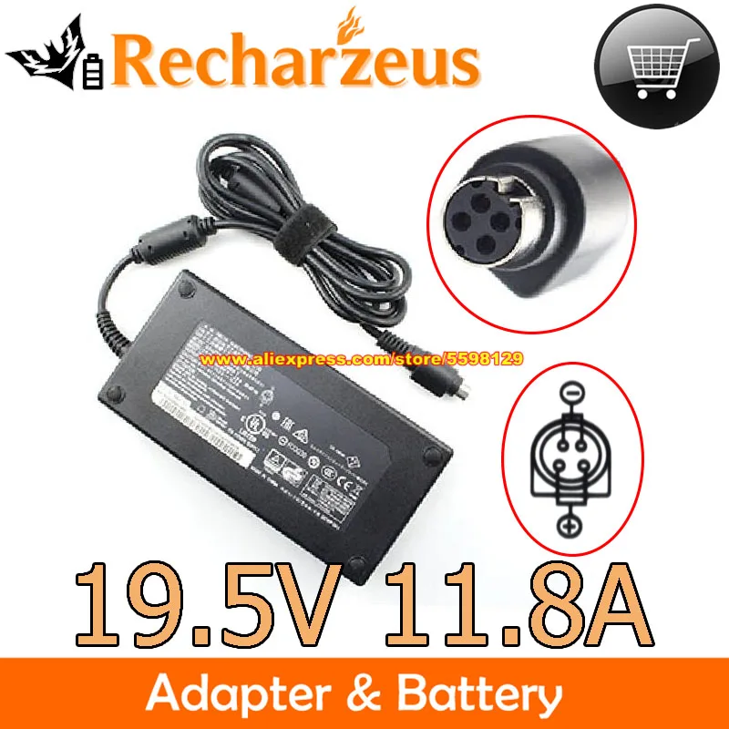 

Genuine Delta 19.5V 11.8A Adapter ADP-230EB T A12-230P1A Charger For CLEVO P750ZM D700T NP9752 X811 GT62VR 7RE-417CN K770G-I7 D2