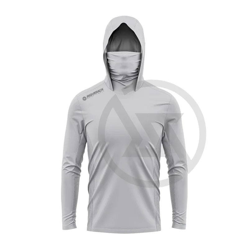 HotSale RIGHTTRACK Mask Hoodies Fishing Clothing UPF50  UV Colorful Hunting Climbing Camping Hiking Breathable Outdoor Apparel