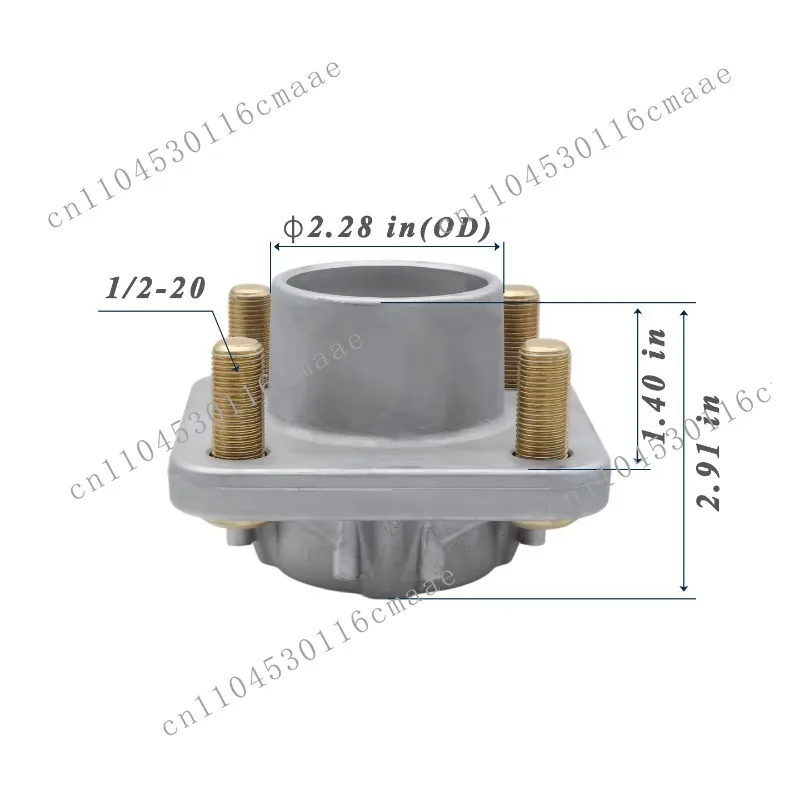 Front Wheel Hub Assembly with Bearings for Club Car DS Precedent 2003-Up Golf Cart OEM 102357701 1023577-01
