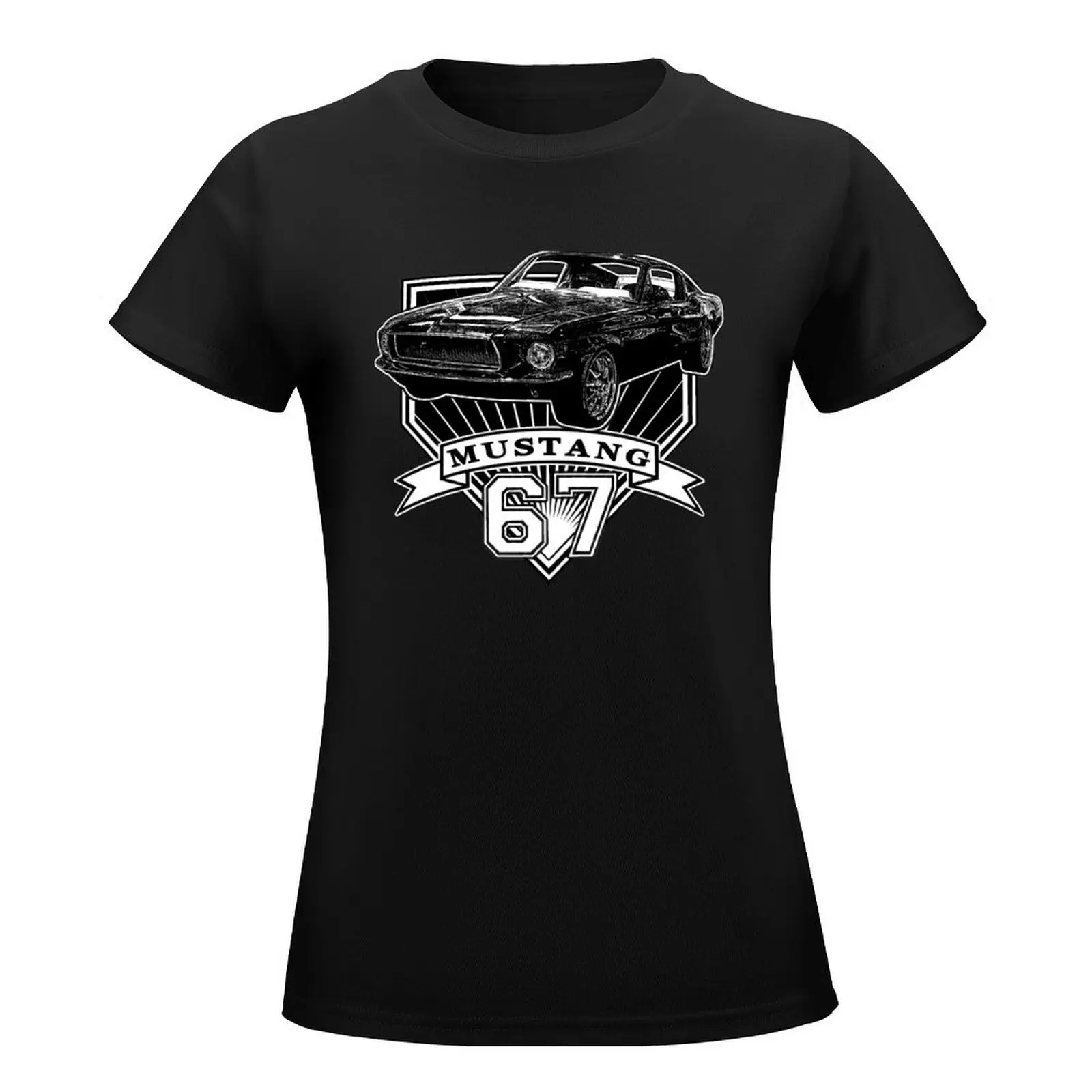 67 Mustang Fastback T-Shirt shirts graphic tees aesthetic clothes anime clothes cute tops tight shirts for Women