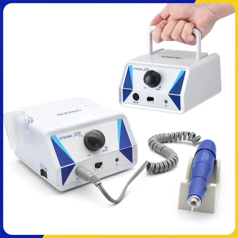 

STRONG 209A Dental Polishing Machine Micromotor 35000Rpm 105/105L Handle For Denture Polish Equipment Dental Handle Grinder Tool