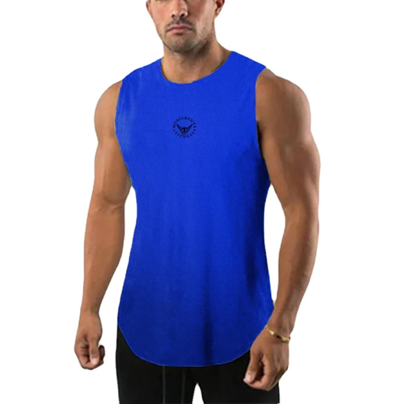 

Summer Fashion Breathable Quick-drying Sports Fitness Men's Running Training Basketball Loose Fitness Vest