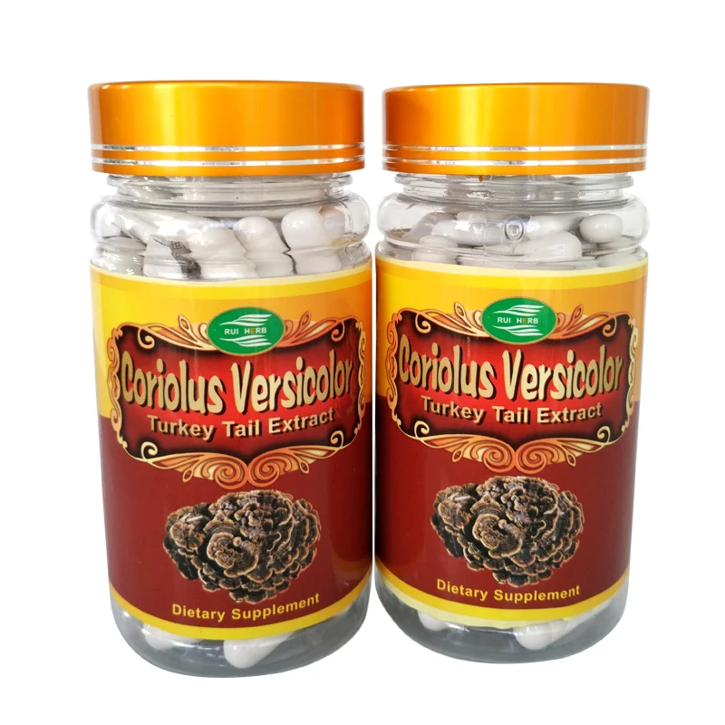 

1Pack Coriolus Versicolor (Turkey Tail) Extract 30% Polysaccharide 500mg Capsule