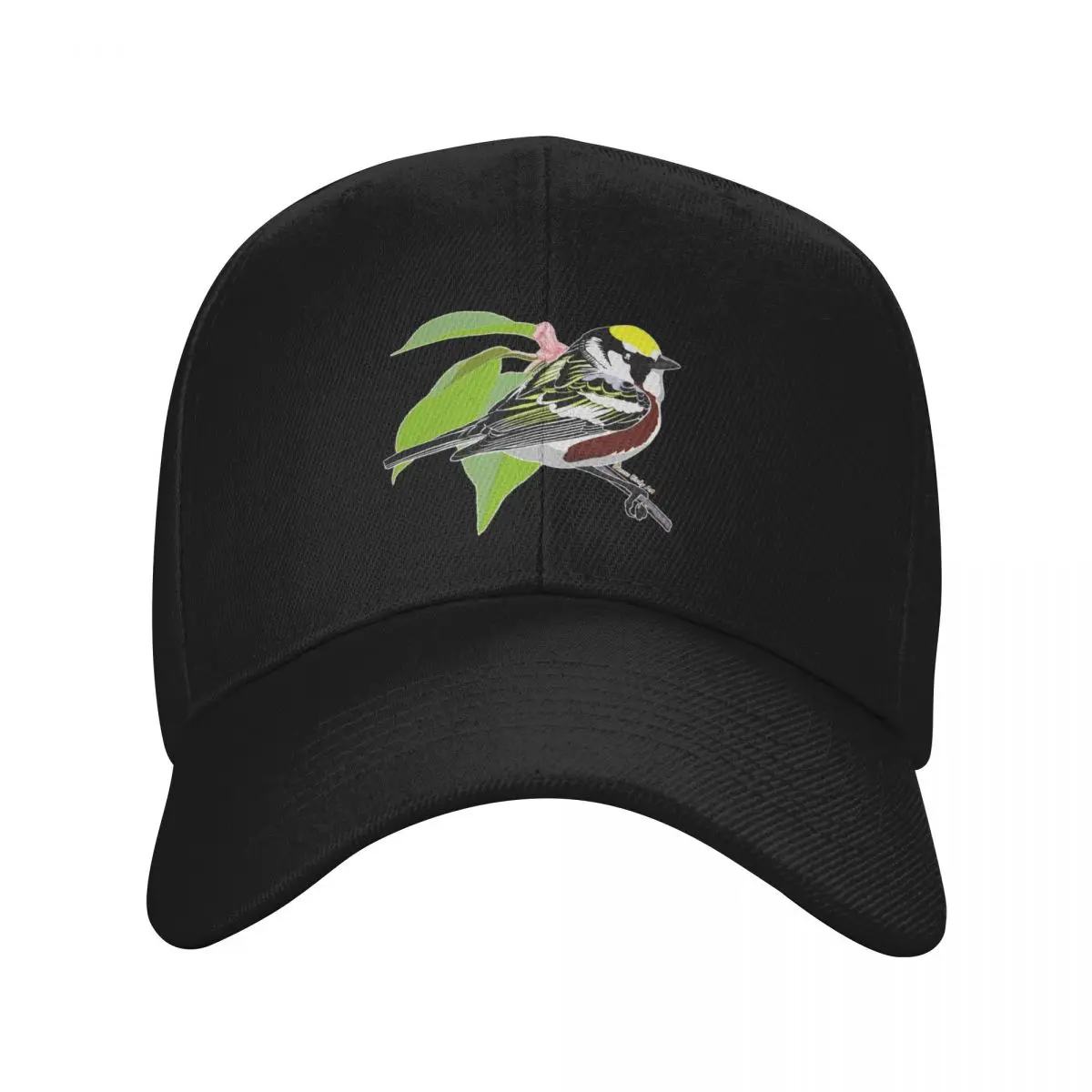 

Chestnut-Sided Warbler Baseball Cap luxury woman cap Sun Hat For Children Designer Hat Men's Baseball Women's