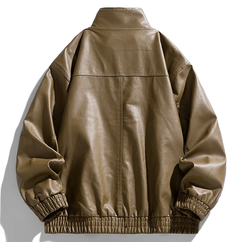 Men's Fashion PU Leather Jacket for Spring And Autumn 2025 - Fine Texture Durability Comfort