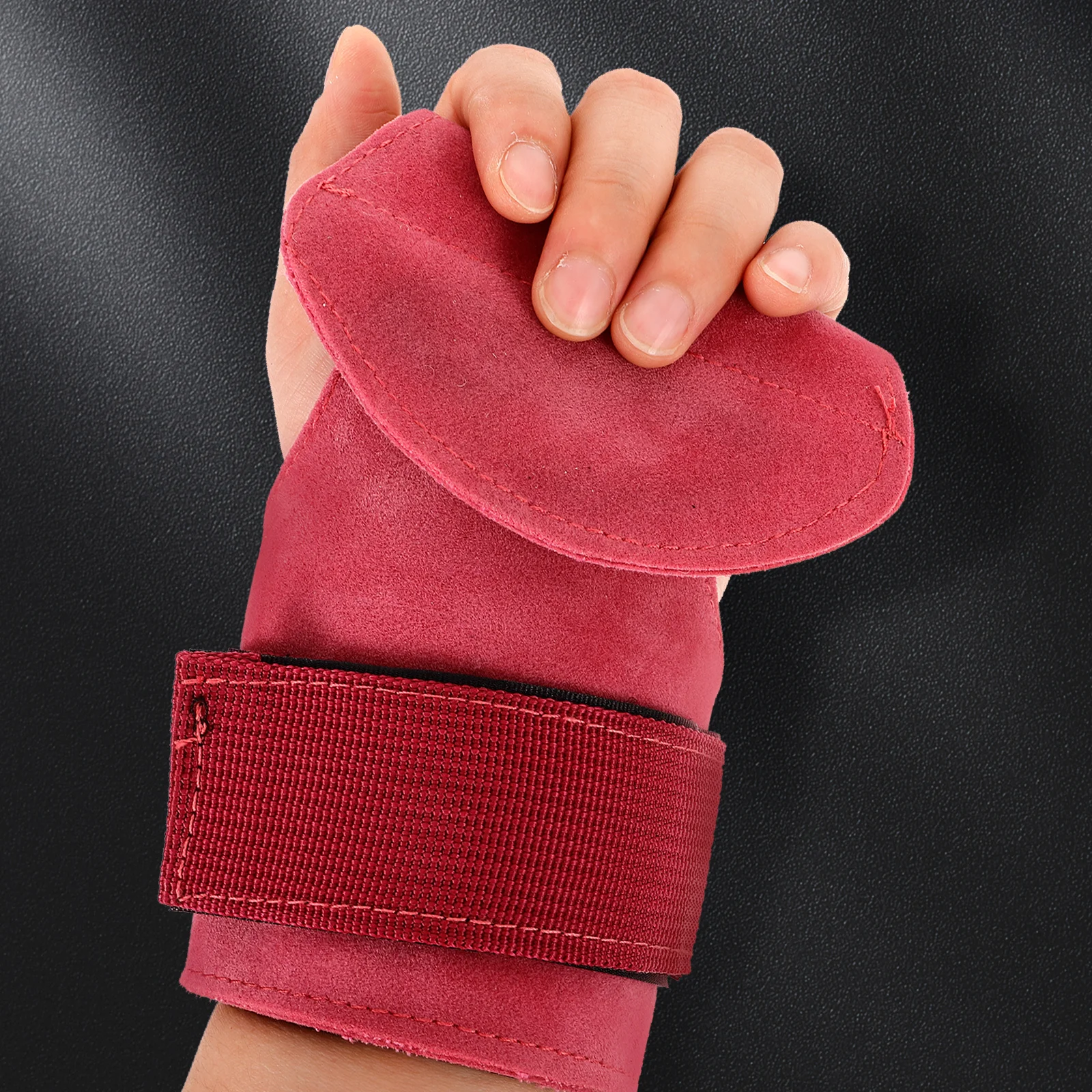 

Weightlifting Gloves Non-Slip Palm Protectors For Gym Fitness Training Pull-Up Barbell Lifting Wrist Straps Sports Workout Gear