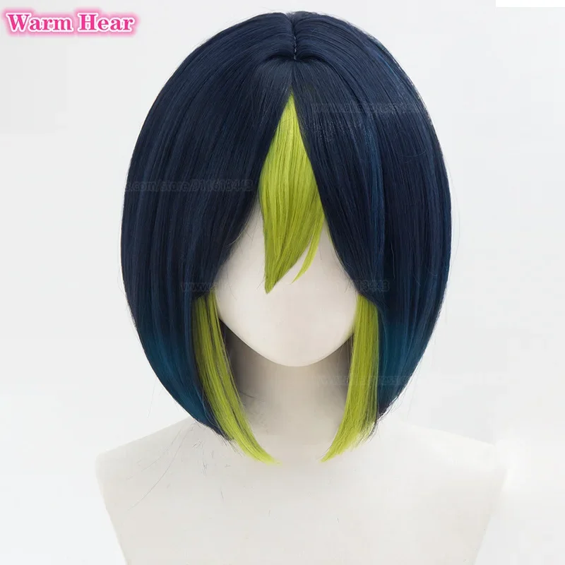 Tignari cosplay wig game Sumeru cosplay tignari 35cm short heat resistant synthetic wigs ear earring wig cap