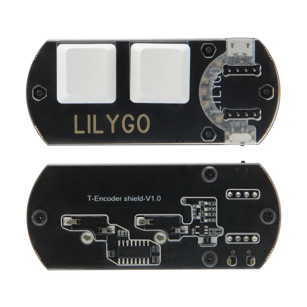 LILYGO® T-Encoder Shield V1.0 CH552 APA102 RGB LED 개발 보드로 매크로 키 사용자 지정, T-인코더 버튼 확장 모듈