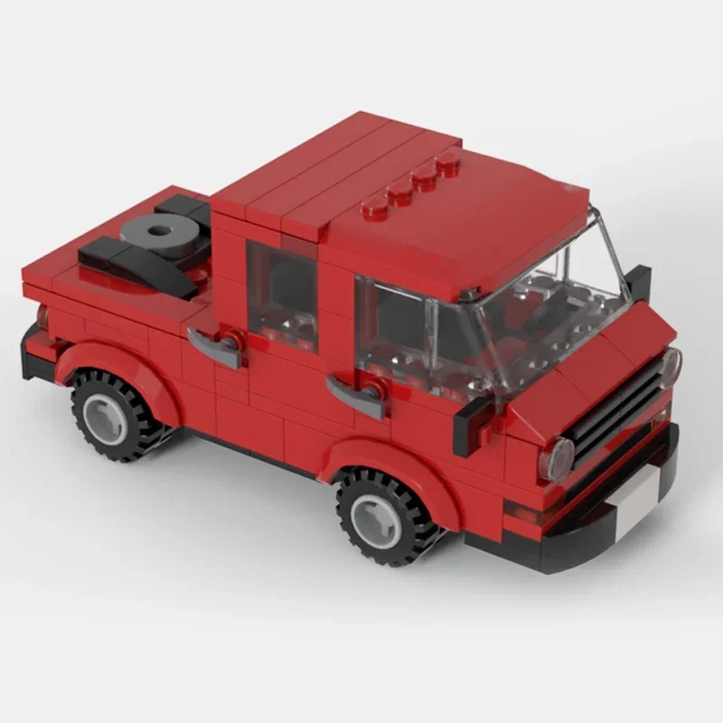 City Vehicle Model Moc Building Bricks T3 Truck With RV Trailer Technology Modular Blocks Gifts Christmas Toys DIY Sets Assembly