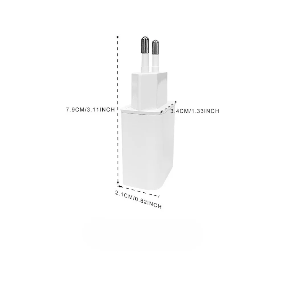 10.5W USB Wall Charger EU Plug 5V 2.1A CE Certified Portable Travel Power Adapter AC Charger for Kindle TV Soundbar Earbuds