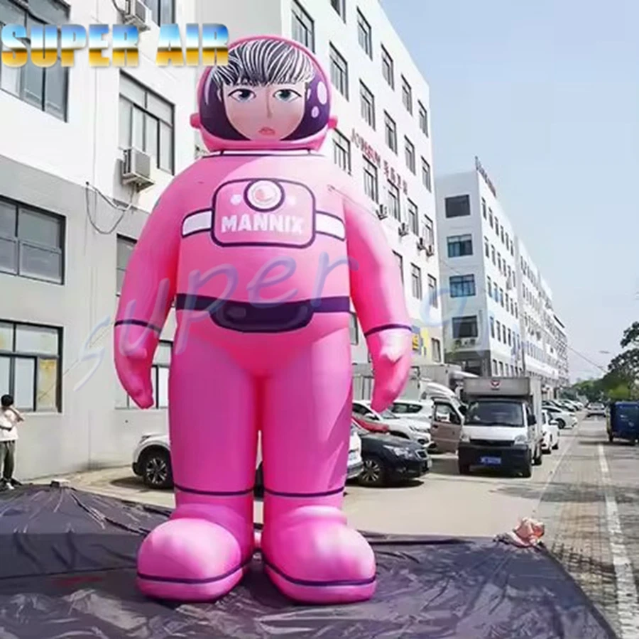 Astronauta gonfiabile rosa modello ragazza gonfiabile speciale super air con sacca d'aria