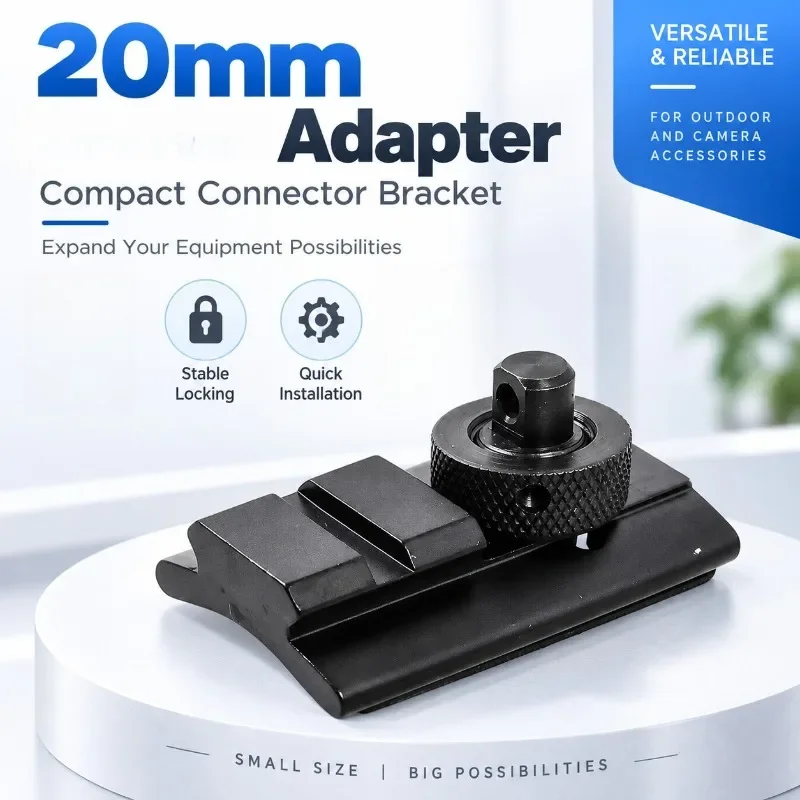 20mm Track Installation Connector Tripod Adapter Outdoor Portable Connection Bracket Parts