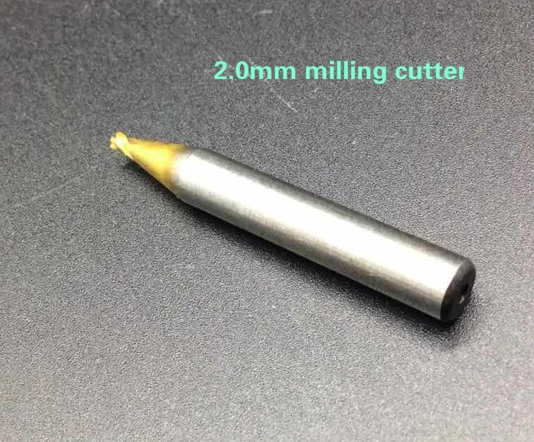 2.0mm for Defu titanium twist milling cutter drill bit for car remote key cut machine locksmith tool