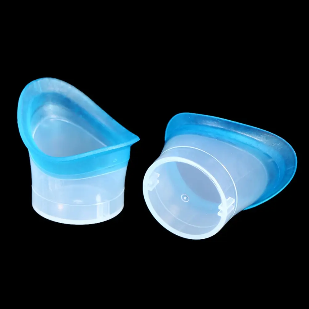 2 Stuks Eye Eye Cup Siliconen Resuable Zacht Oog Bad Cup Oog Wash Cup Voor Oudere Vrouwen Mannen Kinderen Precisie Fitting Eye