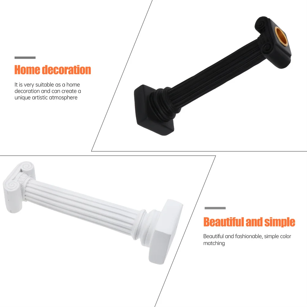 

2Pcs Decorative Holders Textured Resin Exquisite Stand for Dining Table Living Room Holiday Home Accessory Decor