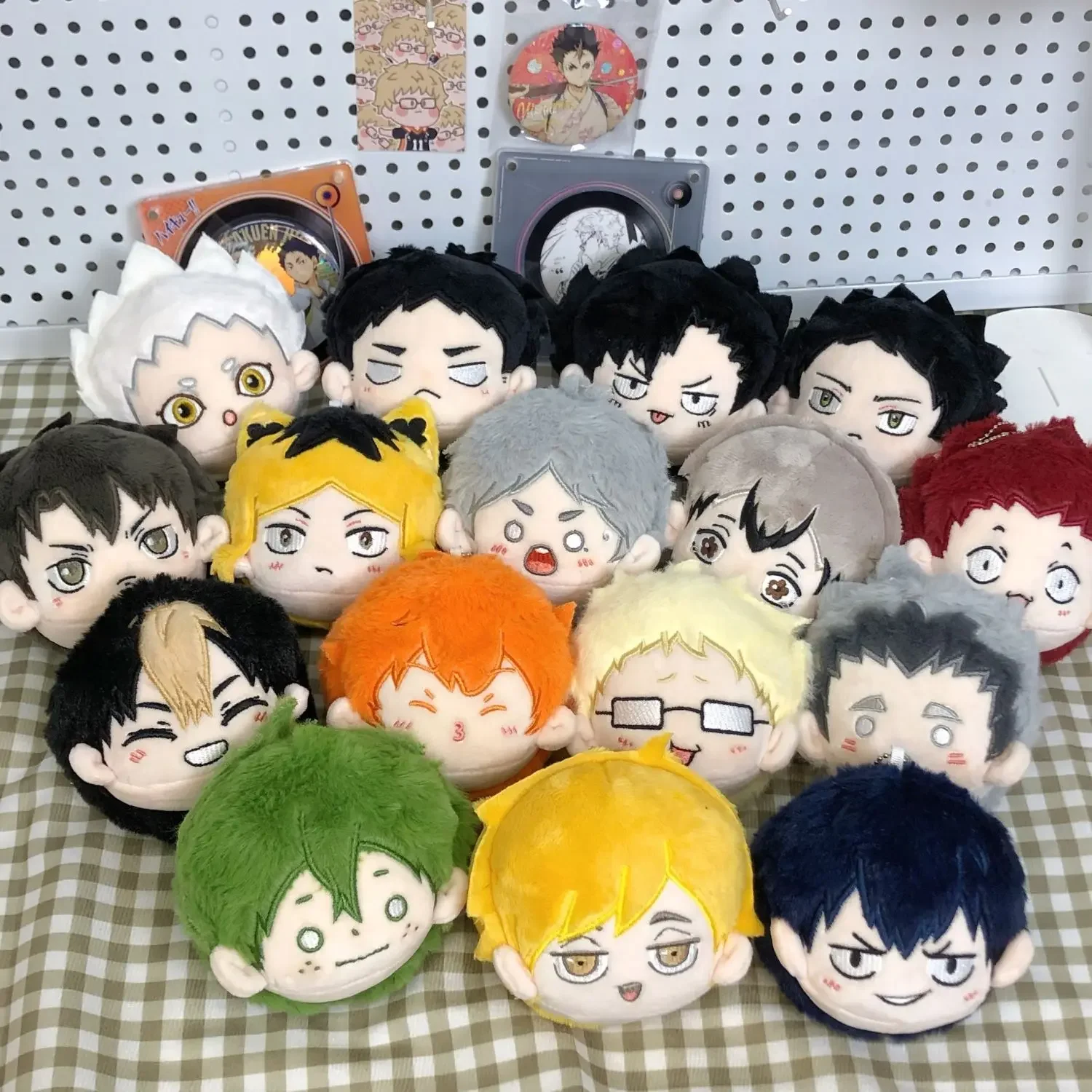 Anime Plushie Hinata Shōyō Kageyama Tobio Tsukishima Kei Tadashi Yamaguchi Plush Stuffed knapsack Pendant Keychain Gift