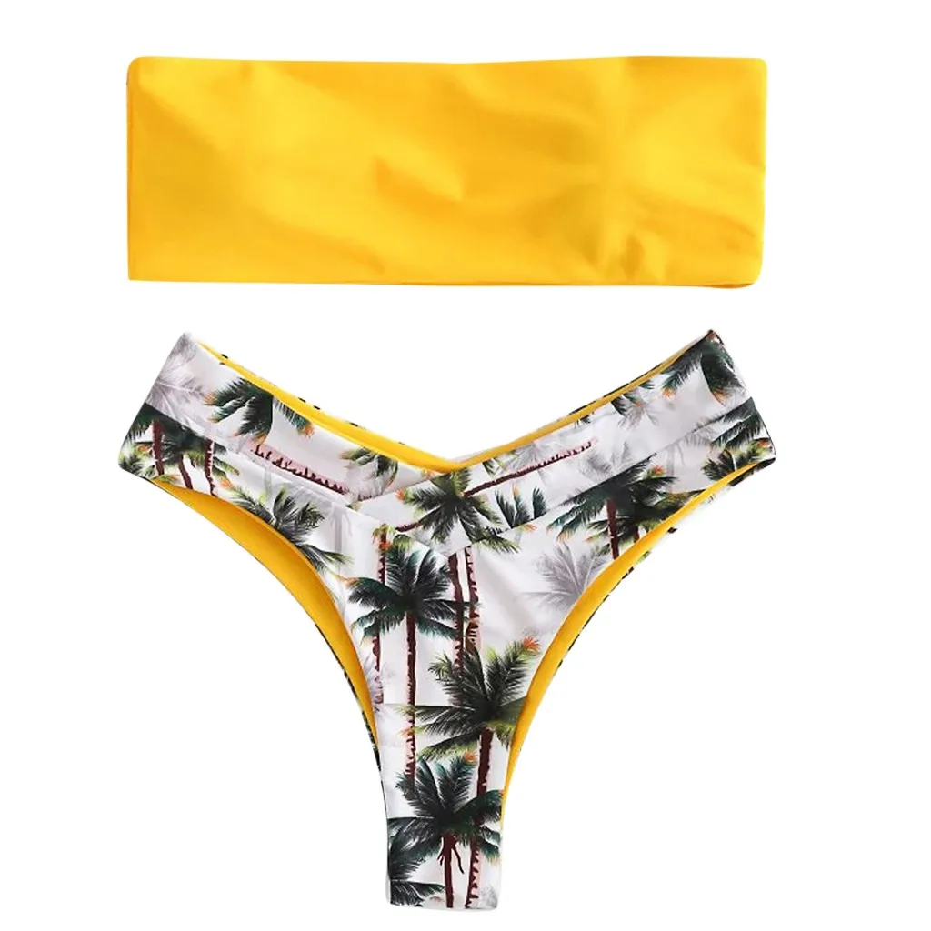 Sexy Women Bikini Set Print Padded Swimwear Bathing Swimsuit Beachwear Kapielowy Damski купальники для полных Bikini Atrevidos