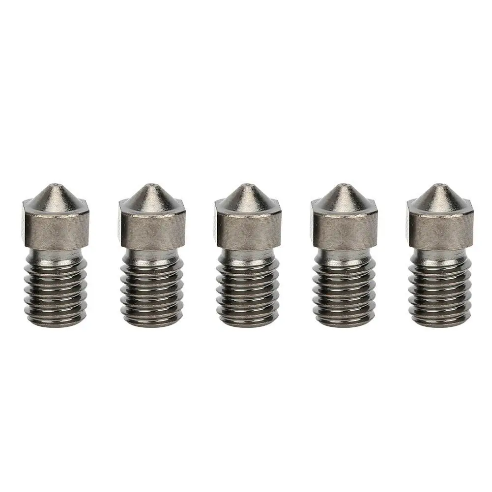 

5Pcs Super Hard Steel Die Nozzle Kit for 3D Printer Accessories Durable Printing Supplies Upgrade Nozzle Set