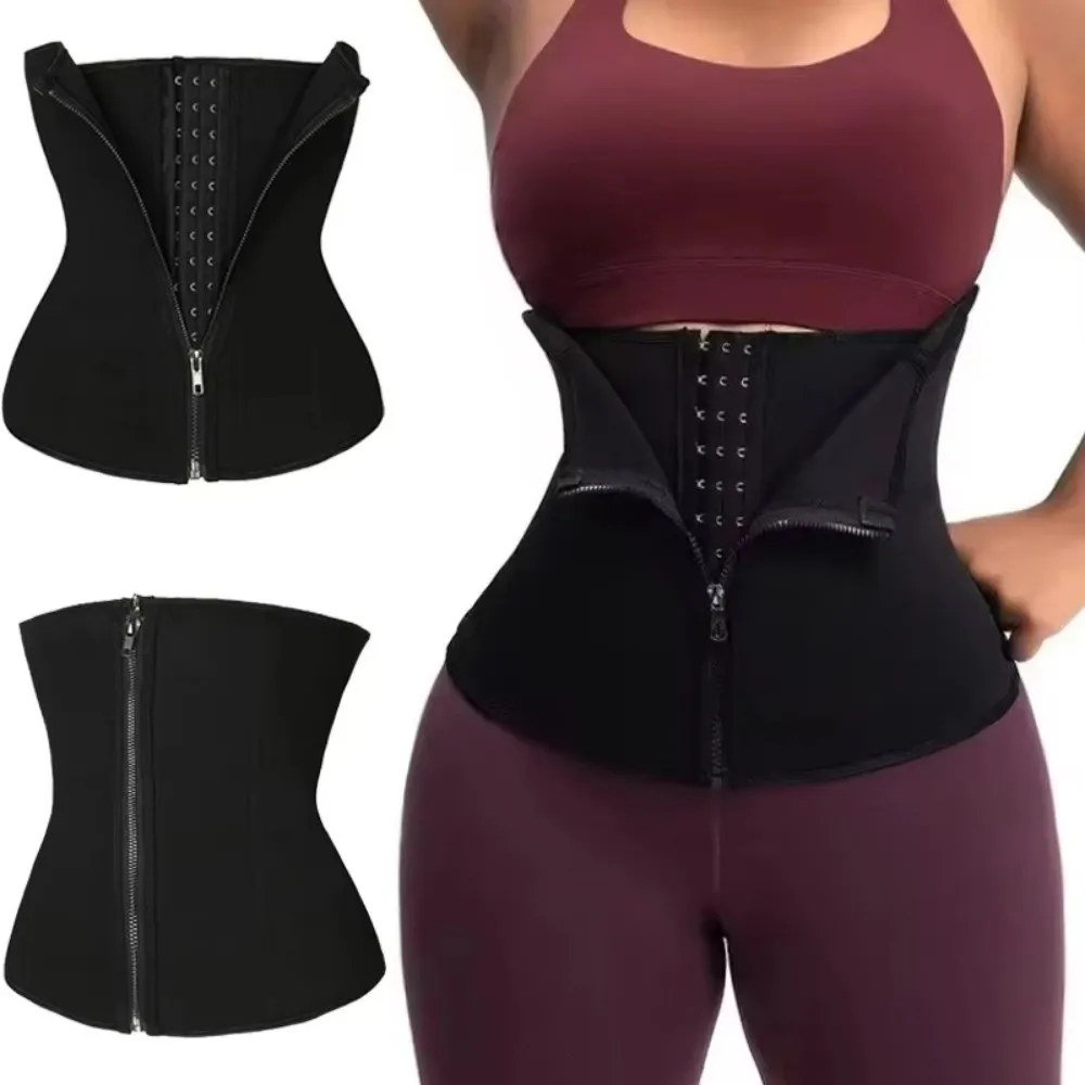 New Black Waist Slimming Belt Sheath Shapewear Compression Girdle Waist Trainer Corset Belly Postpartum Belt Body Shaper Women