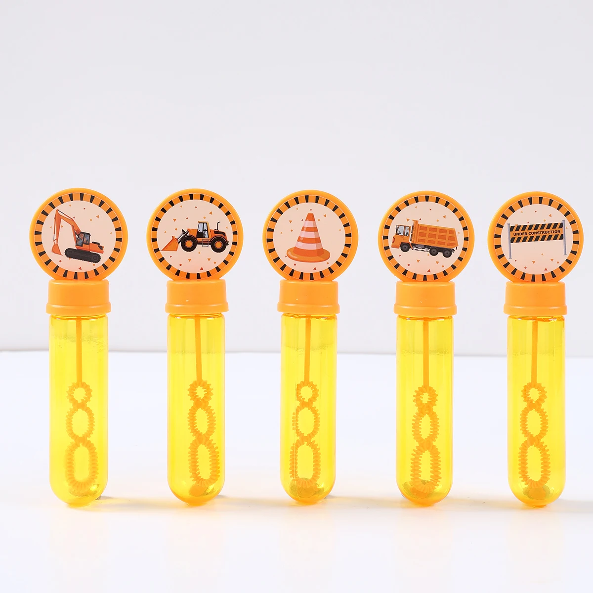 Engineering Vehicle Bubble Wand Construction Birthday Party Decorations Kids Favors Gifts Bubble Wand Baby Shower Party Supplies